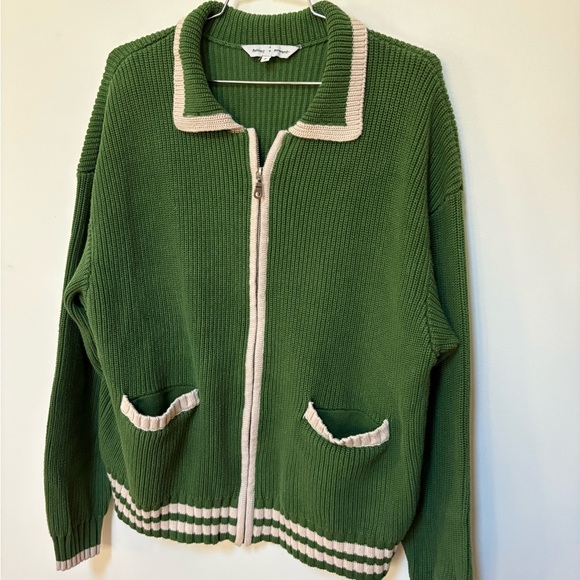 NWOT Falling Forward Knitted Sport Zip-Up Jumper Size Small - Picture 5 of 15